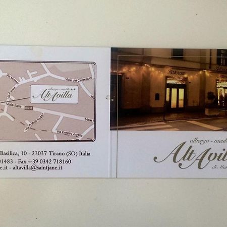 Albergo Altavilla 티라노 외부 사진