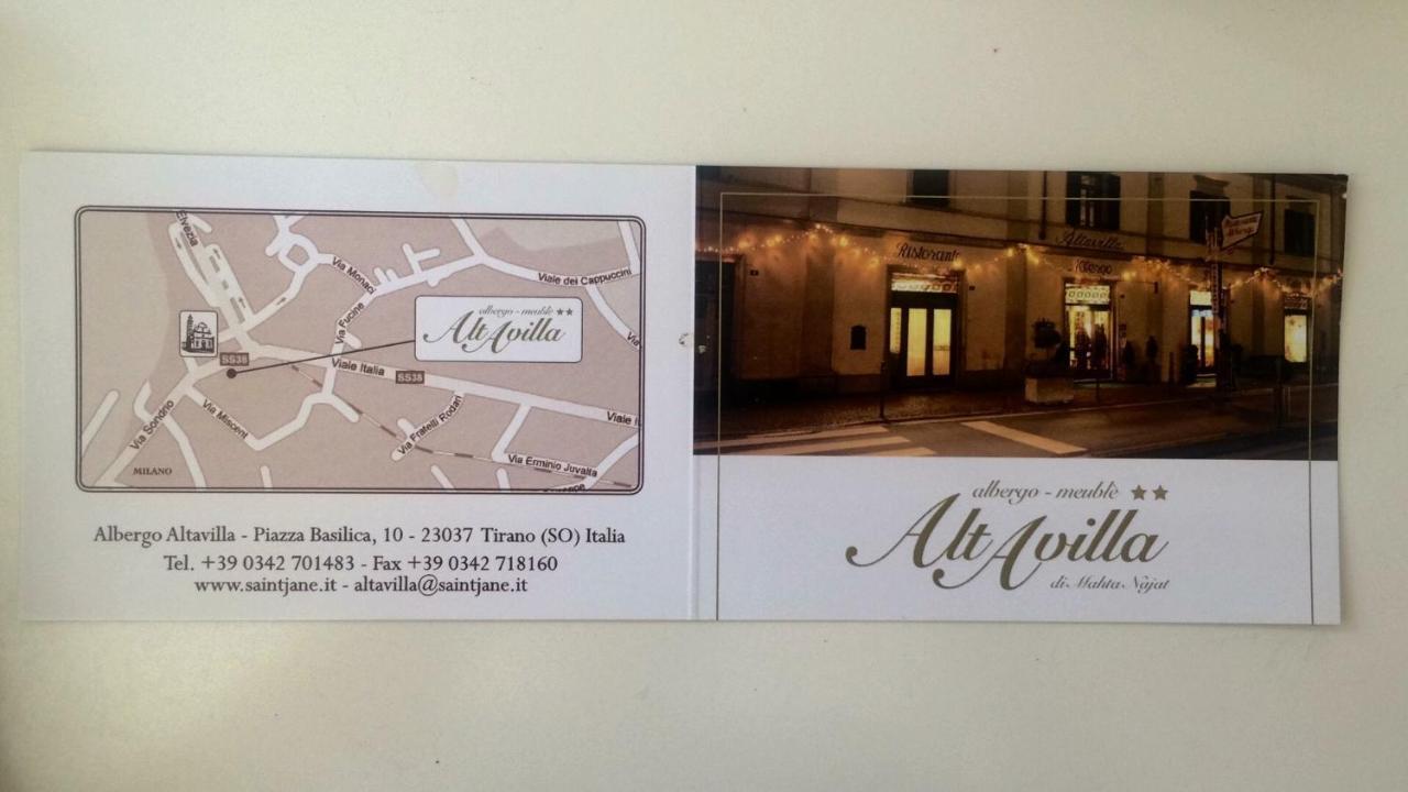 Albergo Altavilla 티라노 외부 사진